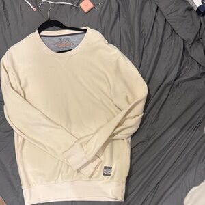 Weatherproof Cream Crewneck Pullover